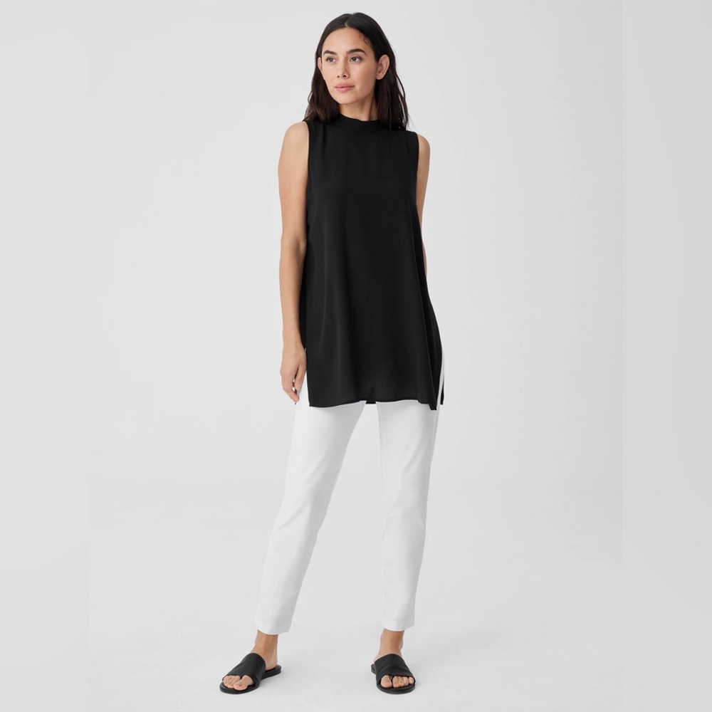 Eileen Fisher Washable Stretch Crepe Pant L